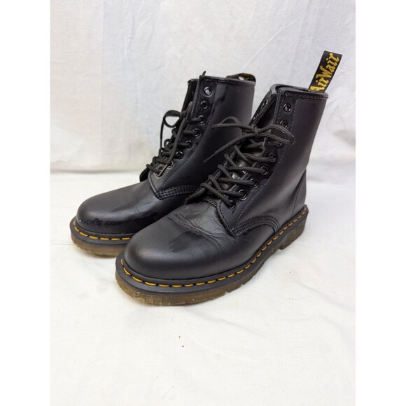 Dr. Martens Unisex 1460 Slip Resistant Leather ELECTRICAL SAFETY Boot Sz M9/W10 - Picture 3 of 9
